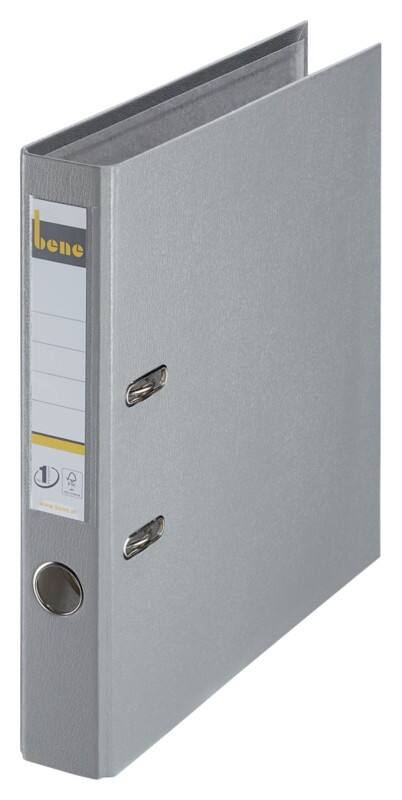 Bene No.1 Power Ordner Schmal A4 52 mm Grau 2 Ringe 291600 Kunststoff Hochformat