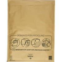 Mail Lite Luftpolster-Versandtaschen K/7 Gold Ohne Fenster 350 (B) x 470 (H) mm Abziehstreifen 79 g/m² 50 Stück