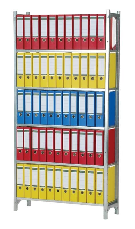 Rayonnage de départ Manuflex 6 étagères 960 x 300 x 2250 mm