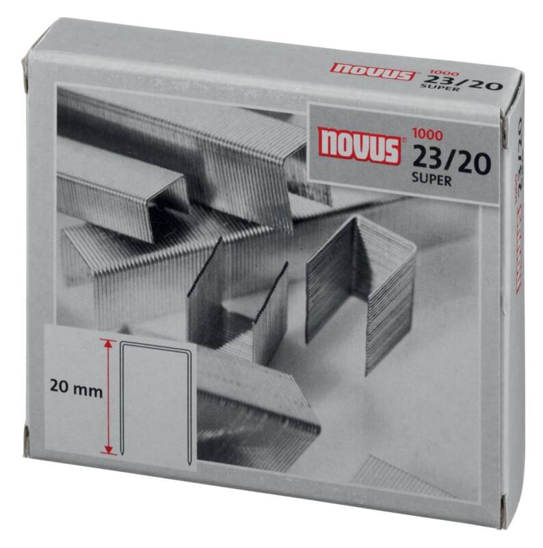 Novus NOVUS OFFICE Heftklammern 23/20 042-0240 Metall Silber 1000 Heftklammern