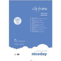 Niceday Clip-Bilderrahmen Clip Frame Transparent 2 Stück