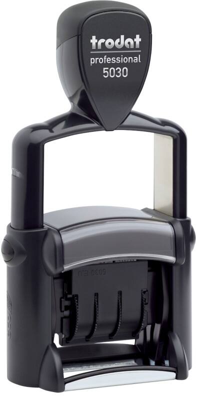 Tampon dateur Trodat 5030 2,6 x 0,4 cm Noir