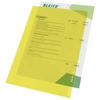 Pochettes coin Leitz 40000015 A4 Jaune PVC 130 microns 100 Unités
