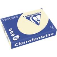 Trophée Clairefontaine Farbiges Kopier-/ Druckerpapier DIN A4 80 g/m² Cremefarben 500 Blatt