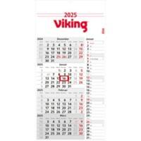 Calendrier Viking Konzept 2025 Anglais 30 (L) x 60 (H) cm Blanc