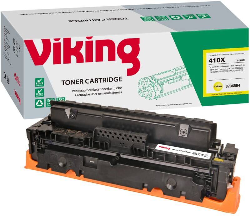 Toner Viking 410X compatible HP CF412X Jaune
