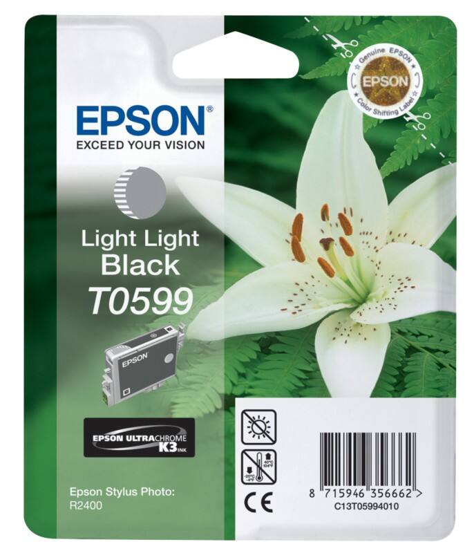Epson T0599 Original Tintenpatrone C13T05994010 Hell Schwarz