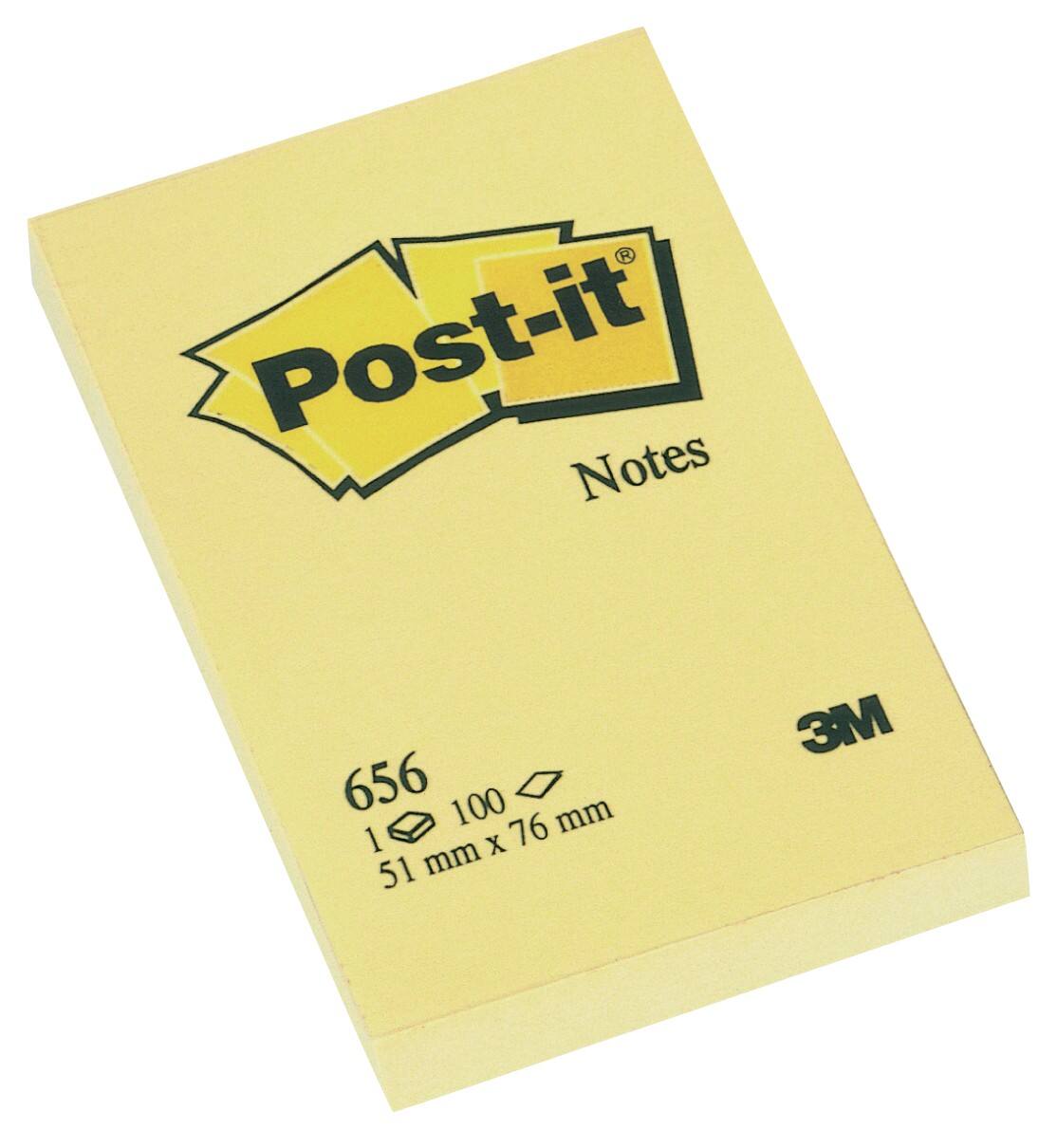 Post-it Haftnotizen 76 x 51 mm Kanariengelb 100 Blatt