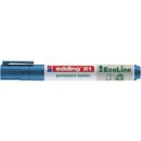 edding 21 Permanentmarker Mittel Rundspitze 1,5 - 3 mm Blau Wasserbeständig