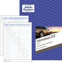 AVERY Zweckform Fahrtenbuch 223 Weiss A5 Perforiert 40 Blatt