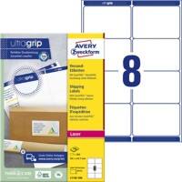 Étiquettes d'adresse AVERY Zweckform Ultragrip L7165-100 Adhésif A4 Blanc 99.1 x 67.7 mm 100 Feuilles de 8 Étiquettes