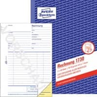 AVERY Zweckform Rechnungsblock 1730 Weiss, Gelb A5 Perforiert 2 à 40 Blatt