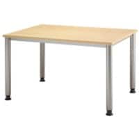 Bureau droit Hammerbacher Matrix Érable 1'200 x 800 x 760 x 68 - 76 mm