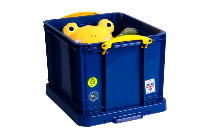 Boîte de rangement Really Useful Box Plastique 35 L Bleu 48 x 39 x 31 cm
