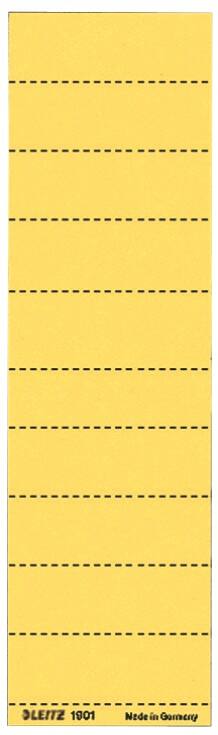 Étiquettes dossiers suspendus Leitz Alpha Plastique Jaune 6 x 2,1 cm Alpha 100 Unités