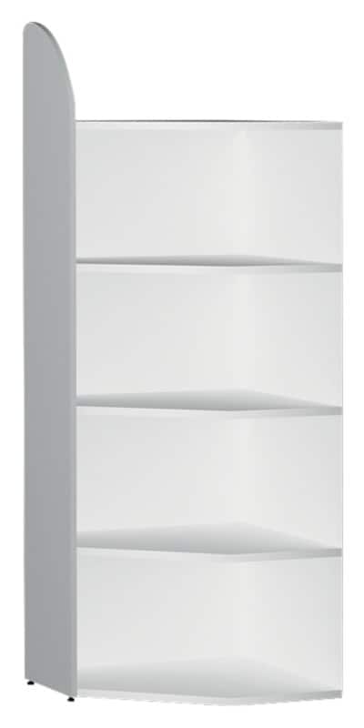 Kerkmann Dante Holz, Stahl Eckregalfeld 5 Fachböden 600 x 325 x 1.900 mm