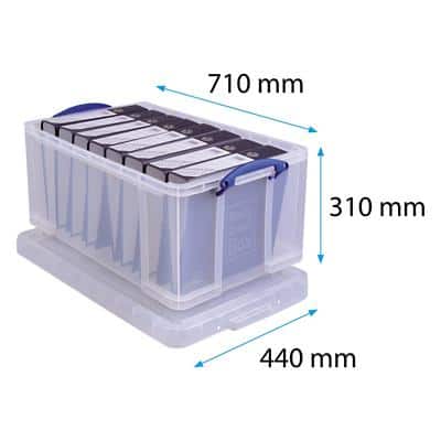 Really Useful Box Aufbewahrungsbox 64CCB 64 L Transparent Kunststoff 44 x 71 x 31 cm