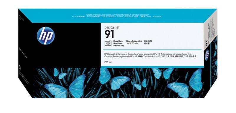 HP 91 Original Tintenpatrone C9465A Foto Schwarz