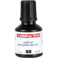 edding Nachfülltinte Schwarz T25 30 ml