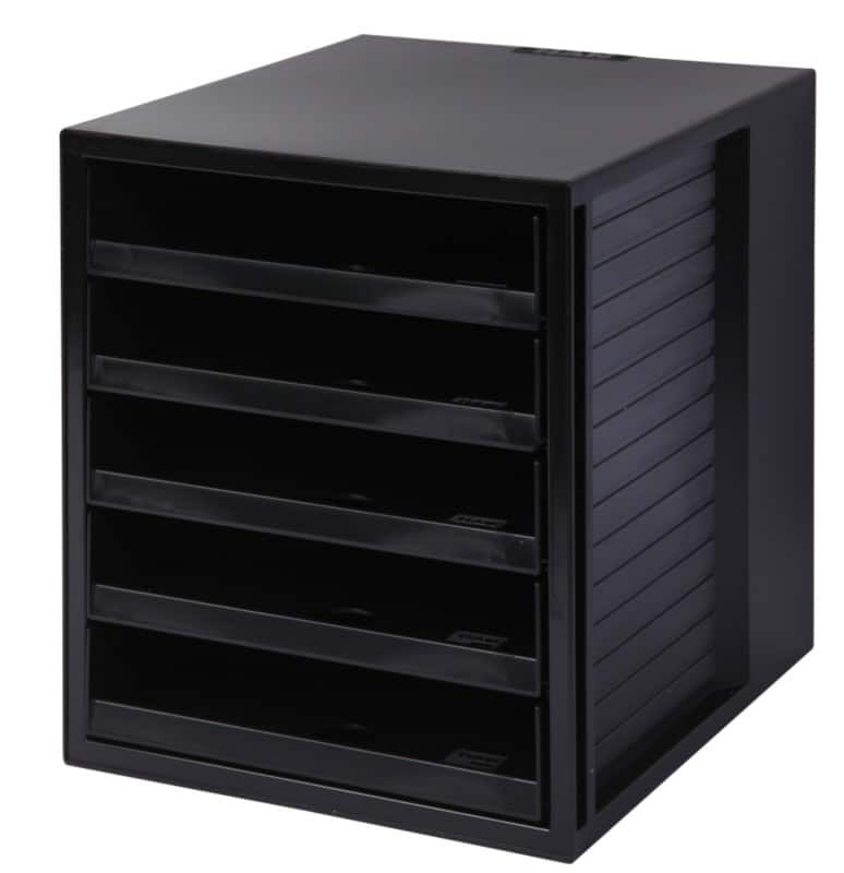 Module à tiroirs HAN Plastique Noir 5 Tiroirs 27,5 x 33 x 32 cm