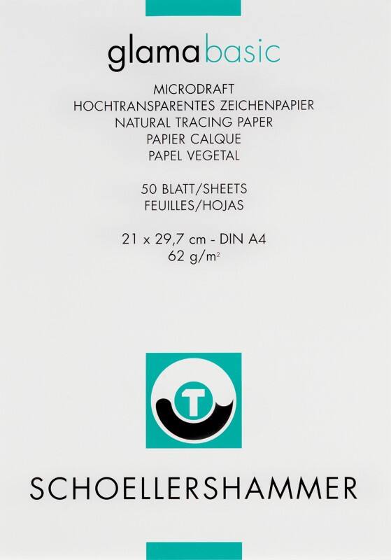 Papier traceur SCHOELLERSHAMMER A4 Transparent 60 g/m² 50 Feuilles