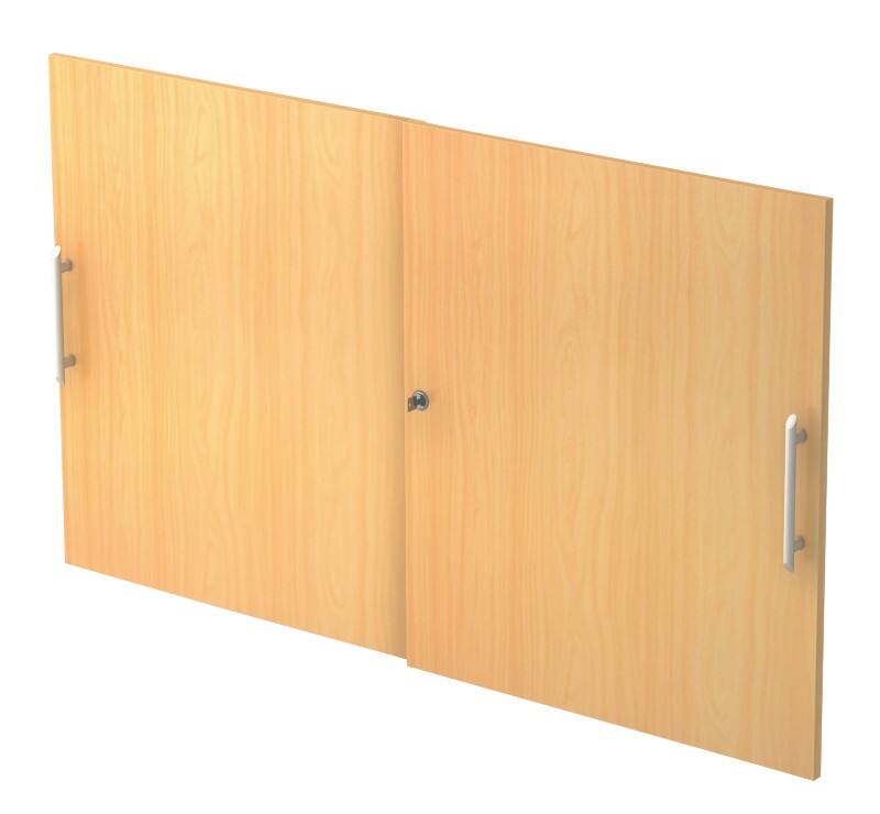 Portes d'armoire Hammerbacher Matrix Décor hêtre 1,200 x 748 mm 2 unités