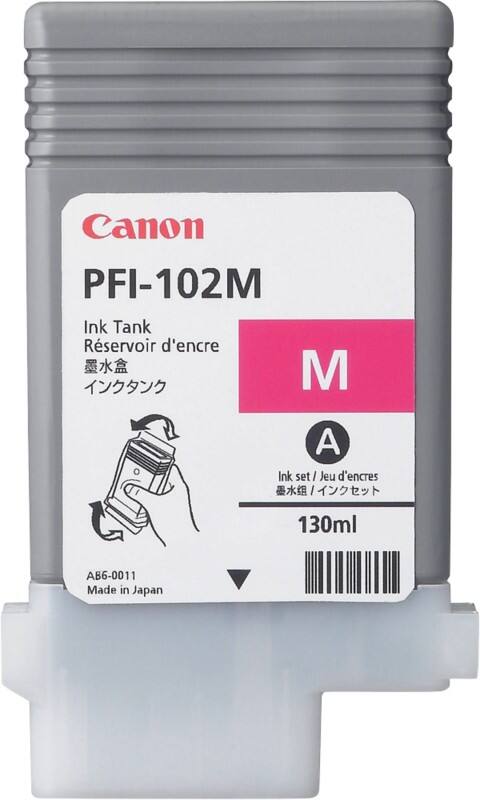 Cartouche jet d'encre PFI-102M D'origine Canon Magenta