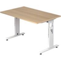 Bureau Hacmerbacher VOS12/E/W Chêne, Blanc 120 x 80 x 65 cm