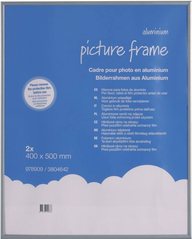 Cadre Viking Gris Aluminium 3804642 50 (L) x 40 (H) cm 978909 PK2 2 Unités