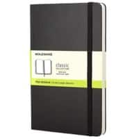 Moleskine Notizbuch A5 Blanko Geleimt Karton Hardback Schwarz Nicht perforiert 240 Seiten