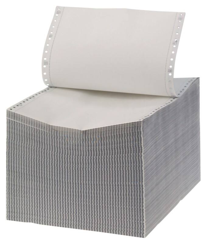 Papier listing informatique A4 Perforé 53 g/m², 56 g/m², 57 g/m² Blanc 500 Feuilles