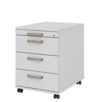 Hammerbacher Rollcontainer AC30 Lichtgrau 428 x 580 x 590 mm