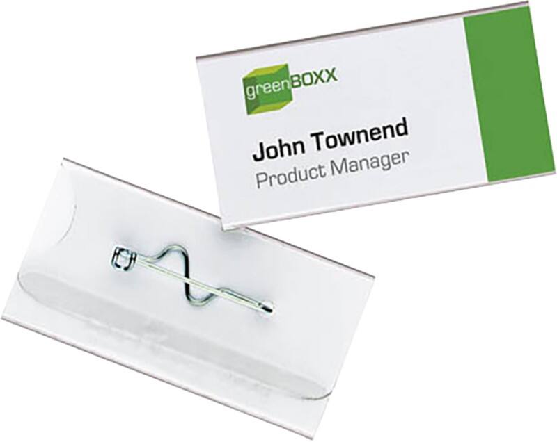 Badges DURABLE avec Épingle 8006-19 60 x 30 mm 100 Unités