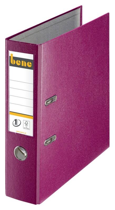 Bene No.1 Power Ordner Breit A4 80 mm Brombeere 2 Ringe 291400 Kunststoff Hochformat