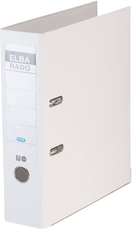 ELBA Rado Brilliant Ordner Breit A4 80 mm Weiß 2 Ringe 100022618 Kunststoff