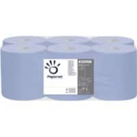 Papernet Premium Superior Recycled Papierhandtücher Gerollt Blau 2-lagig 135 m 412056 6 Rollen à 450 Blatt