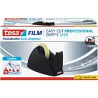 tesa Klebebandabroller tesafilm Easy Cut Professional Schwarz 25 mm (B) x 66 m (L) PS (Polystyrol)