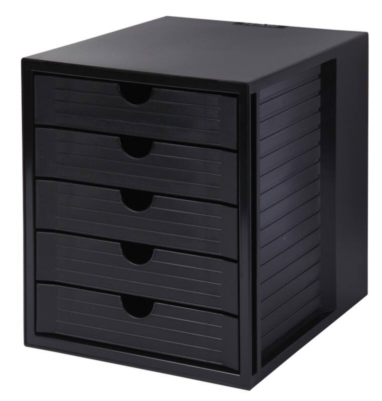 Module à tiroirs HAN Plastique Noir 5 Tiroirs 27,5 x 33 x 32 cm