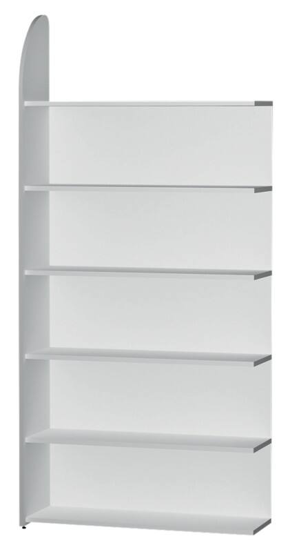 Paroi + tablettes de rayonnage Kerkmann Dante 5 étagères Gris 800 x 325 x 1 900 mm