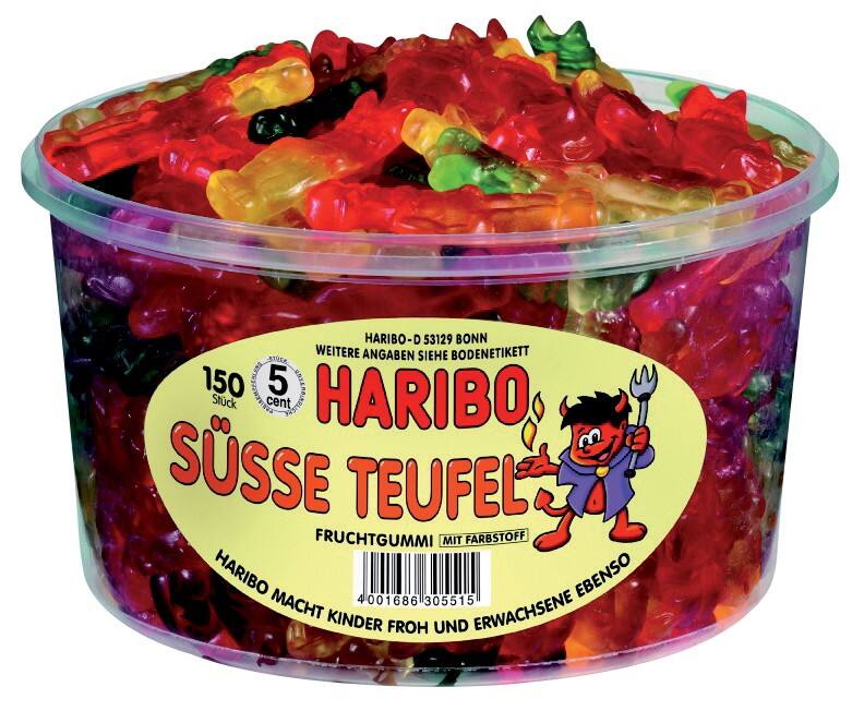 Bonbons Haribo Diable sucré 150 Unités de 8 g