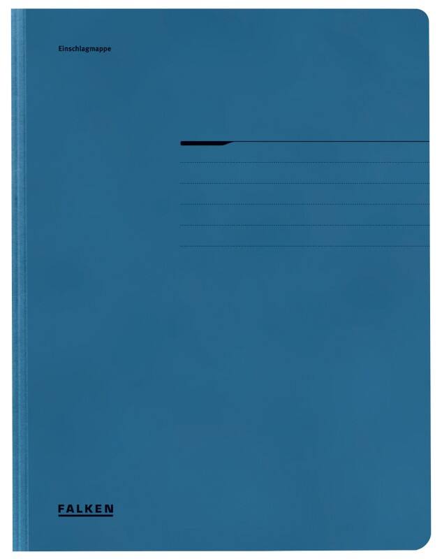 Falken Dreiflügelmappe 80001316 DIN A4 Blau Manilakarton
