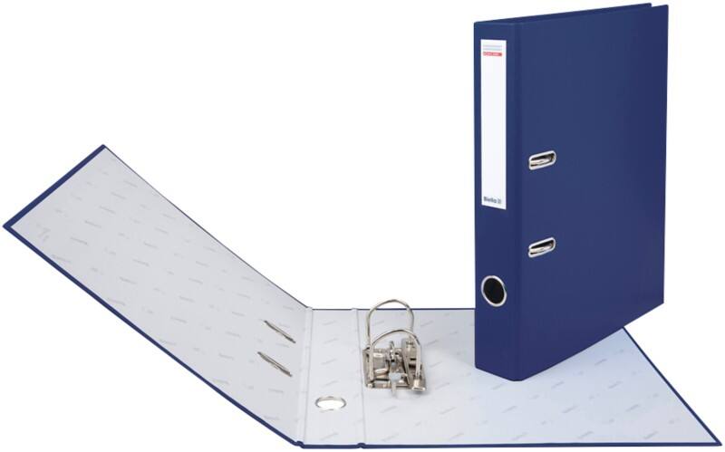 Classeur à levier Biella Étroit Federal A4 40 mm Bleu marine 2 Anneaux 10341443U Plastique