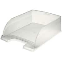 Corbeille à courrier Leitz Plus 5233 Jumbo A4 Transparent givré 25,5 x 35,7 x 10,3 cm