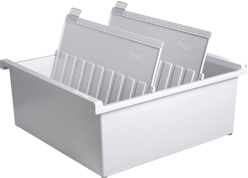 Boîte à fiches HAN 954-0-11 Gris pour 1300 cartes 32,2 x 34,6 x 13,8 cm