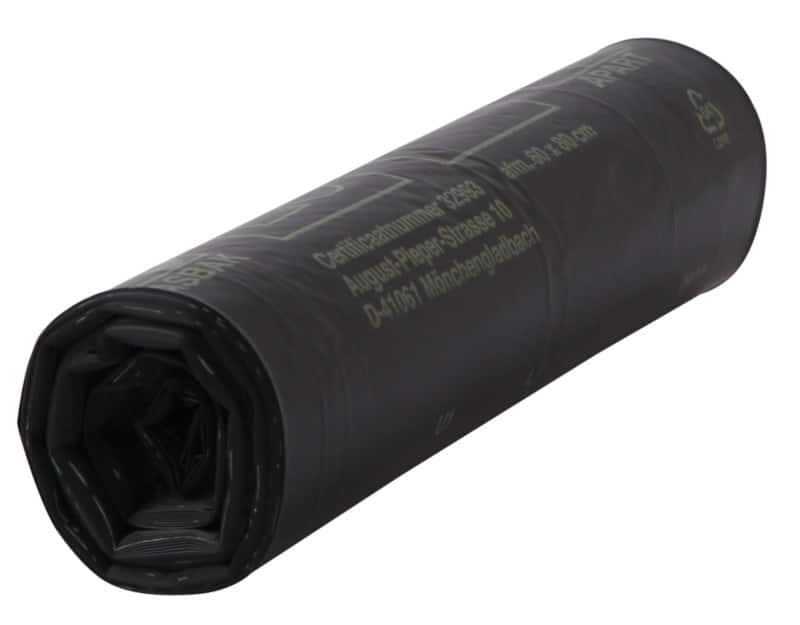 Sac-poubelle Komo 60 L Noir PEBD (Polyéthylène à basse densité) 55 microns 20 Unités