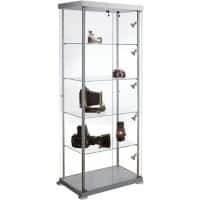 Kerkmann Vitrine Expoline Silber 850 x 425 x 1.800 mm