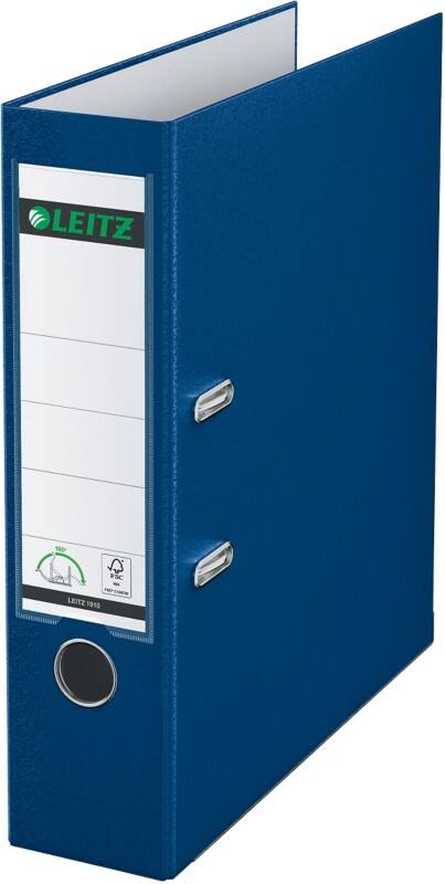 Leitz 180° Ordner Breit A4 82 mm Blau 2 Ringe 1010 Kunststoff Glatt Hochformat