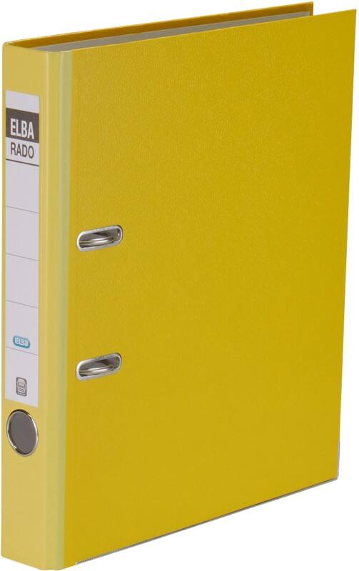 ELBA Rado Brilliant Schmal Ordner A4 50 mm Gelb 2 Ringe 100022606 Kunststoff