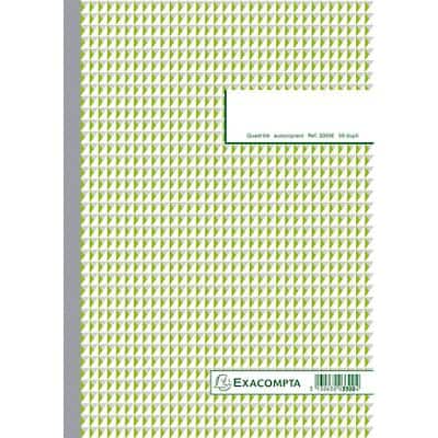 Exacompta Auftragsbuch DIN A4 Kariert 21 x 0,8 x 29,7 cm Weiß 25 Blatt