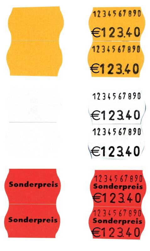 SATO Papier Etiketten 2.6 x 1.6 cm Weiß 702100200 1200 Stück